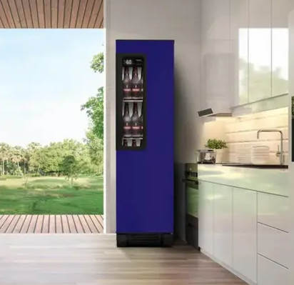 Revestimento Vinílico Adesivo Azul Royal - Alltak - Color, Decorativo a Prova D'água, Envelopamento, Geladeira, Moveis