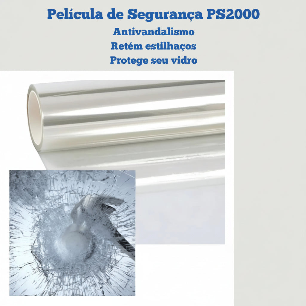 Película de Segurança PS2000 – Anti Vandalismo, Arquitetônica