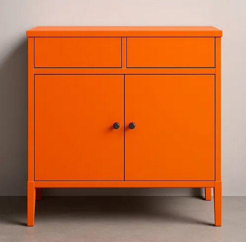 Revestimento Vinílico Adesivo Laranja Intenso - Alltak - Color, Decorativo a Prova D'água, Envelopamento, Geladeira, Moveis