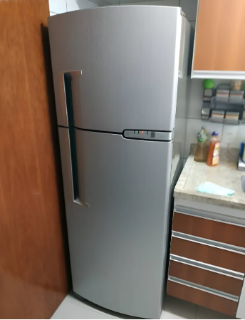 Revestimento Vinílico Adesivo Aço Escovado Alltak –  Lavável para Geladeira, Móveis e Mesa