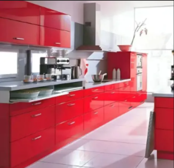 Revestimento Vinílico Adesivo Vermelho Vivo - Alltak - lavável, Portas, janelas, armários, vidros