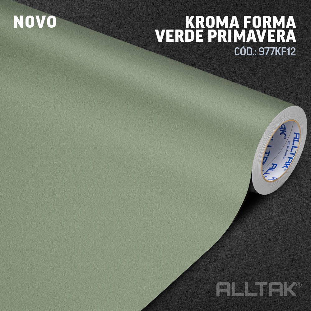 Revestimento Vinílico Adesivo Verde Primavera - Alltak - textura, lavável, móveis