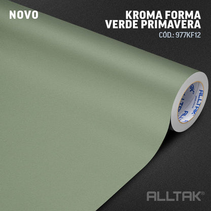 Revestimento Vinílico Adesivo Verde Primavera - Alltak - textura, lavável, móveis