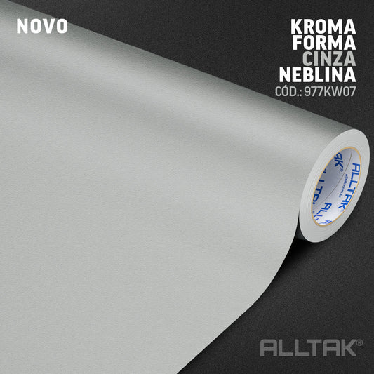 Revestimento Vinílico Adesivo Cinza Neblina - Alltak -  vinil, móveis, parede, pia, kroma, textura, lavável