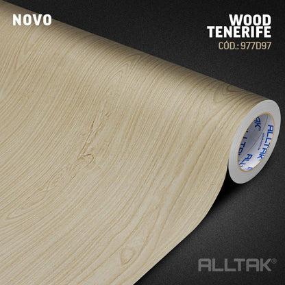 Revestimento Vinílico Adesivo Madeira Tenerife - Alltak -  Vinil Para Móveis e Parede