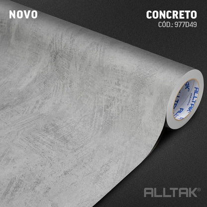 Revestimento Vinílico Adesivo Concreto - Alltak, lavável, móveis, parede, pia