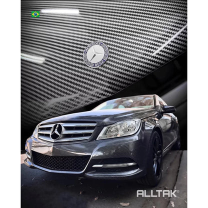 Revestimento Vinílico Adesivo Graphite Metalic - Vinil CARBON Alltak - Fibra de carbono 5D, quinto elemento, carro, moto, soleira