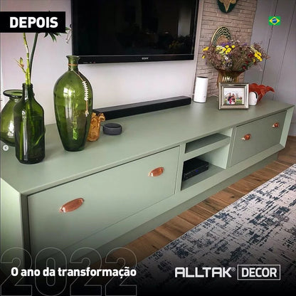 Revestimento Vinílico Adesivo Verde Primavera - Alltak - textura, lavável, móveis