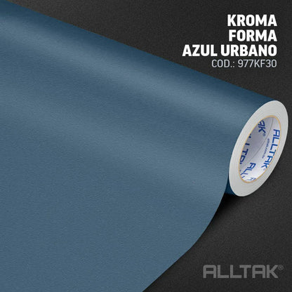 Revestimento Vinílico Adesivo Azul Urbano Kroma Alltak – Texturizado, Lavável, Móveis, Pia e Parede