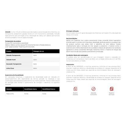Adesivo vinil jateado Fumê Imprimax, Box, porta, janelas, divisorias, vidros
