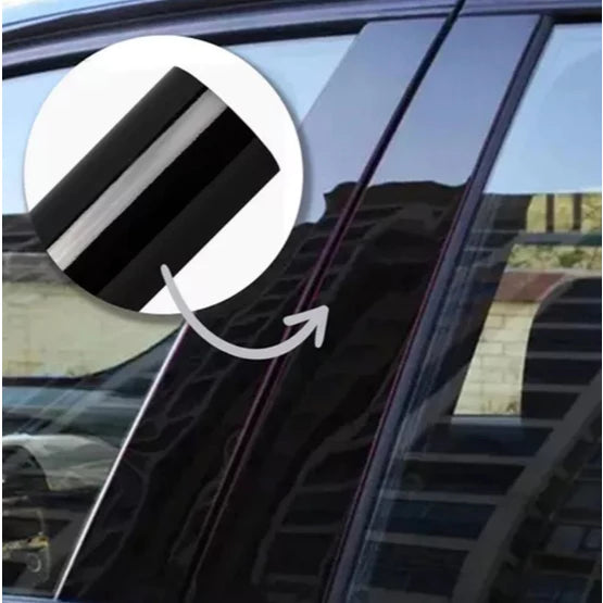 Revestimento Vinílico Adesivo Black Piano Ultra Alltak, Preto Brilhante - Envelopamento Automotivo e Residencial