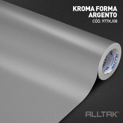 Revestimento Vinílico Adesivo Argento- Alltak, Linha Kroma, Lavável, Textura, p/ parede, móvel e pia