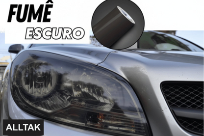 Película Adesiva para Farol/Lanterna Fumê Escuro – Automotiva