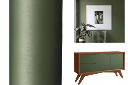 Revestimento Vinílico Adesivo Verde Oliva - Alltak -  textura, lavável, móveis