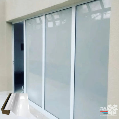 Película TIpo Insulfilme branco leitoso, whiteout, privacidade,Resistente a UV, largura1,19m