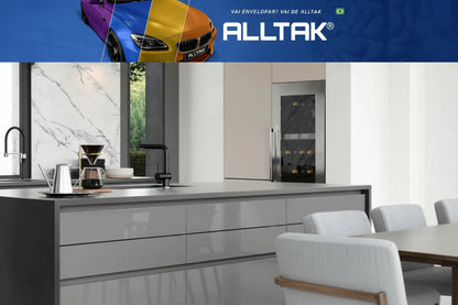 Revestimento Vinílico Adesivo Ultra Nardo Grey (Cinza) - Alltak – Envelopamento Capô, Teto, Retrovisor, Móveis
