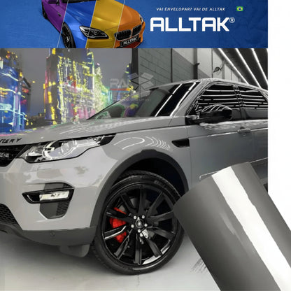 Revestimento Vinílico Adesivo Ultra Nardo Grey (Cinza) - Alltak – Envelopamento Capô, Teto, Retrovisor, Móveis