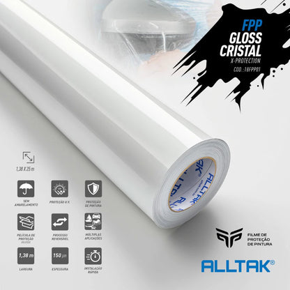 Filme Proteção de pintura - Transparente Proteção PPF PVC Alltak - veiculos, moveis -Flexível e Moldável
