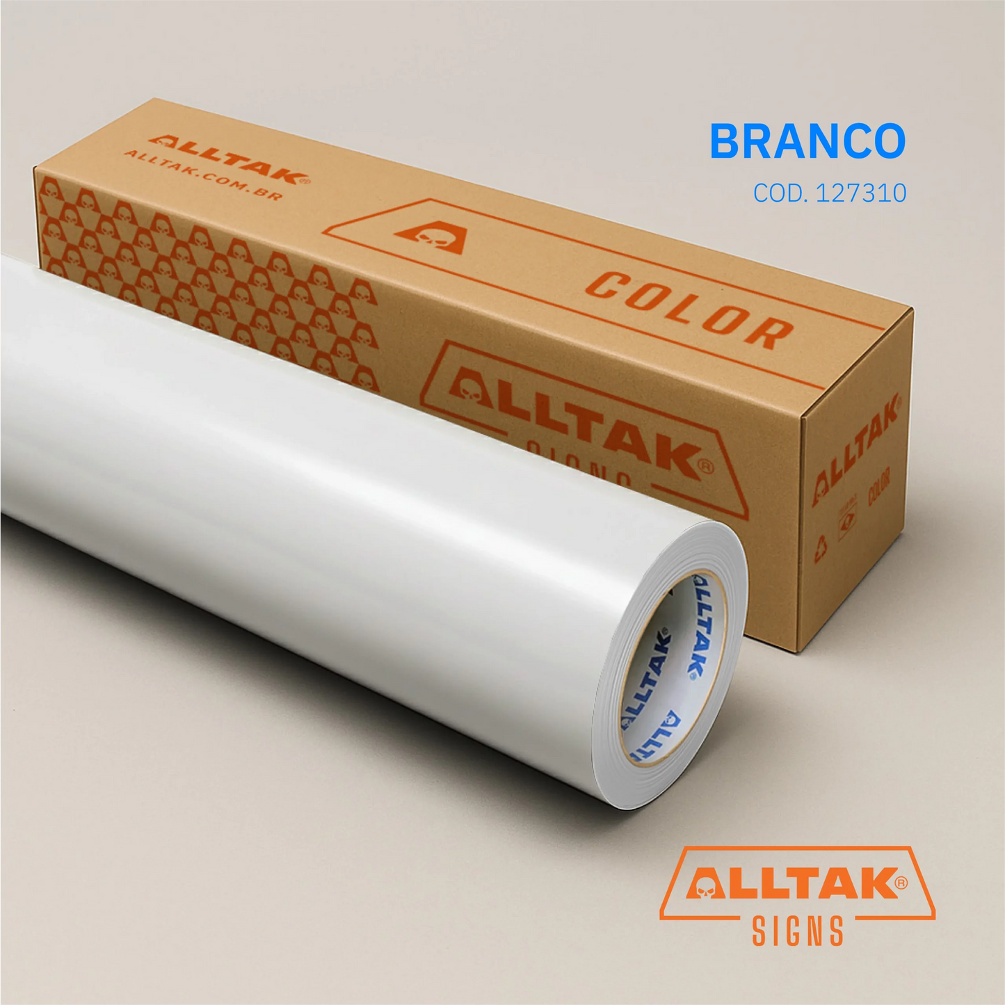 Revestimento Vinílico Adesivo Branco Blackout - Alltak –  Vidros, Portas, Móveis