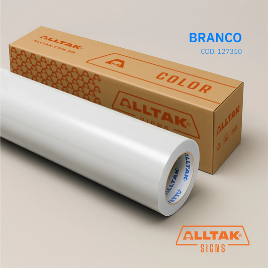 Revestimento Vinílico Adesivo Branco Blackout - Alltak –  Vidros, Portas, Móveis