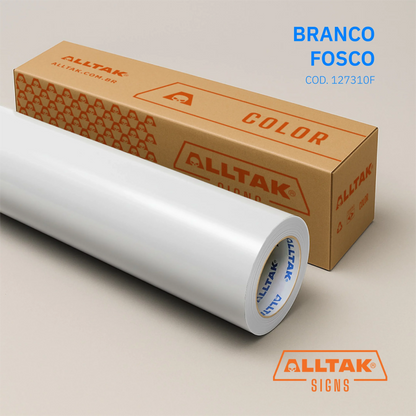 Revestimento Vinílico Adesivo Branco Fosco Blackout - Alltak – Vidros, Portas, Móveis