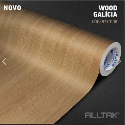 Revestimento Vinílico Adesivo Madeira Galícia - Alltak -  Vinil Para Móveis e Parede