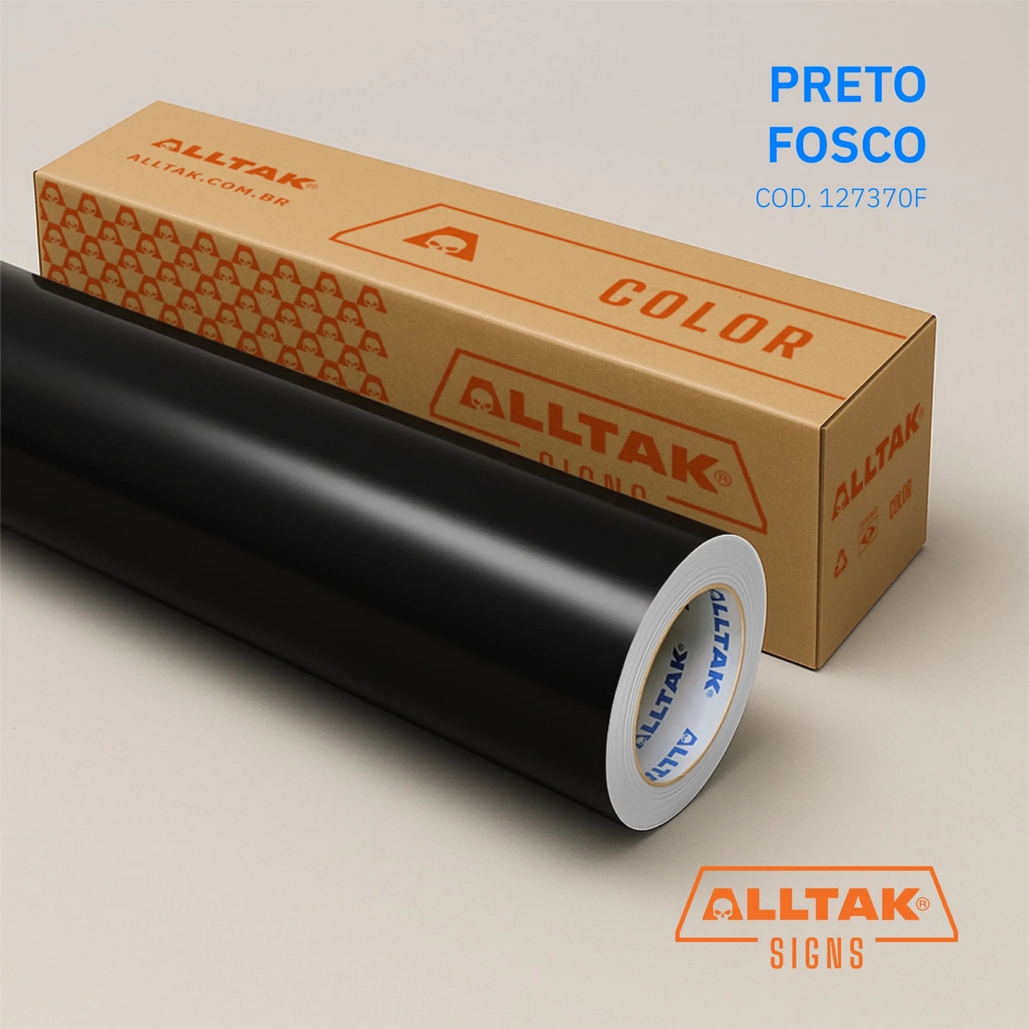 Revestimento Vinílico Adesivo Preto Fosco Blackout –  Alltak  -Janela, Vidro, Porta, Móveis e Geladeira