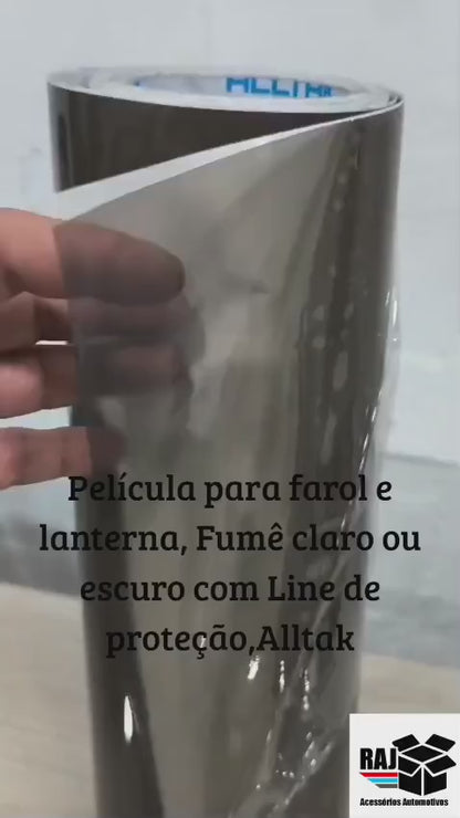 Película Adesiva para Farol/Lanterna Fumê Escuro – Automotiva