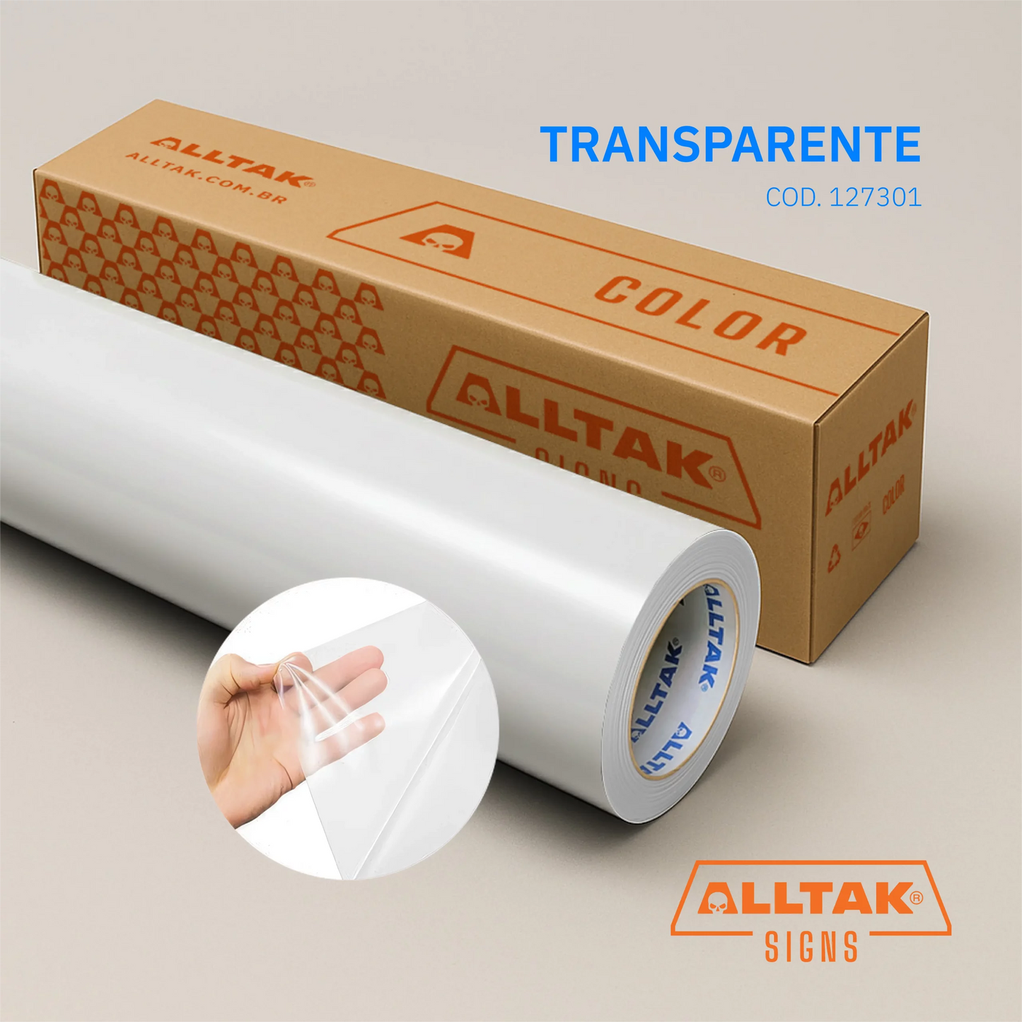 Revestimento Vinílico Adesivo Transparente - Alltak - Móveis, mesa, Casa, Lavável